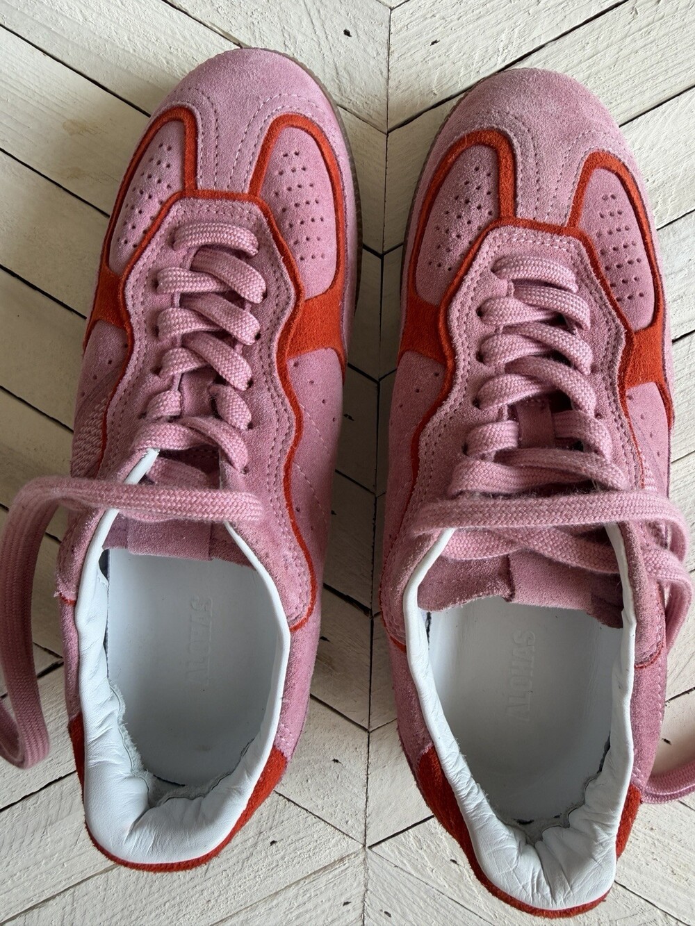 ALOHAS Tb. 490 Leather Sneakers Pink Women's Size 6